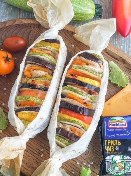 Запеченные овощи с курицей и сыром Запеченные овощи с курицей и сыром