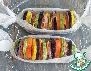 Запеченные овощи с курицей и сыром Запеченные овощи с курицей и сыром