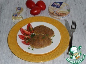 Запеченные зразы с сырной начинкой