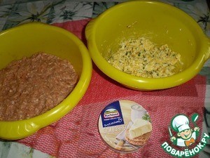 Запеченные зразы с сырной начинкой