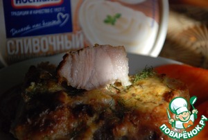 Запеченный картофель с сырными ребрышками