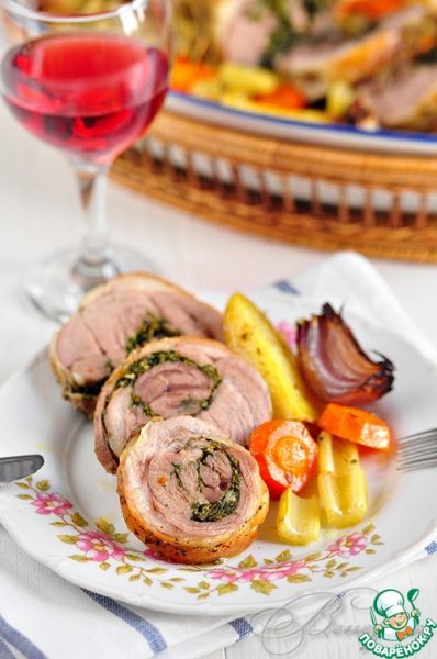 Запеченный рулет из бараньей лопатки с ароматными травами Запеченный рулет из бараньей лопатки с ароматными травами