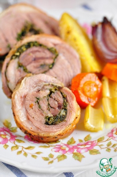 Запеченный рулет из бараньей лопатки с ароматными травами Запеченный рулет из бараньей лопатки с ароматными травами