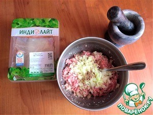 Запечённые котлеты из индейки с кориандром