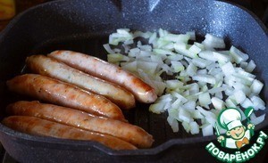 Запеканка из цветной капусты и колбасок Запеканка из цветной капусты и колбасок