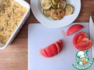 Запеканка из поленты с цуккини