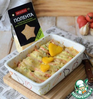 Запеканка из поленты с цуккини