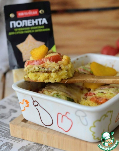 Запеканка из поленты с цуккини