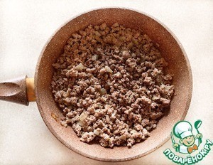 Запеканка из рисовой поленты с фаршем