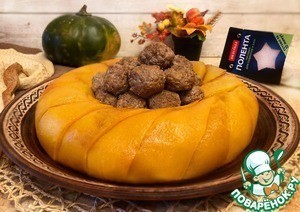 Запеканка из рисовой поленты с фаршем