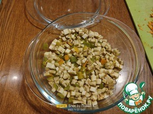 Жареная капуста с баклажанами и перцем