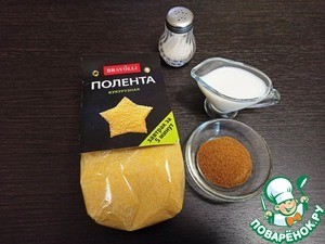 Жареная кукурузная каша с кокосовым сахаром