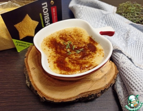 Жареная кукурузная каша с кокосовым сахаром