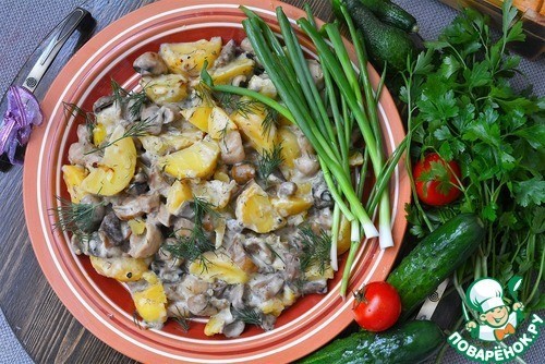 Жаркое "Грибное лукошко" Жаркое "Грибное лукошко"