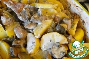 Жаркое "Грибное лукошко" Жаркое "Грибное лукошко"