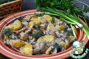 Жаркое "Грибное лукошко" Жаркое "Грибное лукошко"