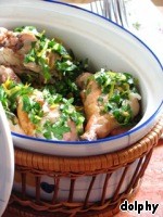 Жаркое из курицы с лимоном и чесноком Жаркое из курицы с лимоном и чесноком