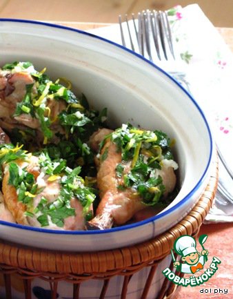 Жаркое из курицы с лимоном и чесноком Жаркое из курицы с лимоном и чесноком