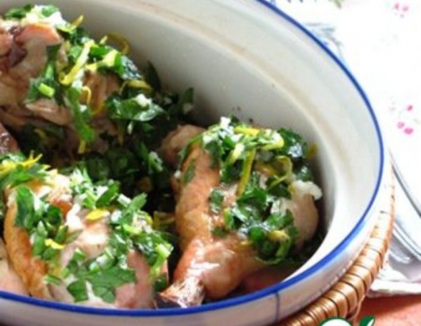 Жаркое из курицы с лимоном и чесноком Жаркое из курицы с лимоном и чесноком