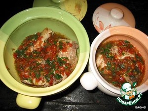 Жаркое из курицы с томатным соусом Жаркое из курицы с томатным соусом