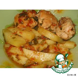 Жаркое из курицы с томатным соусом Жаркое из курицы с томатным соусом