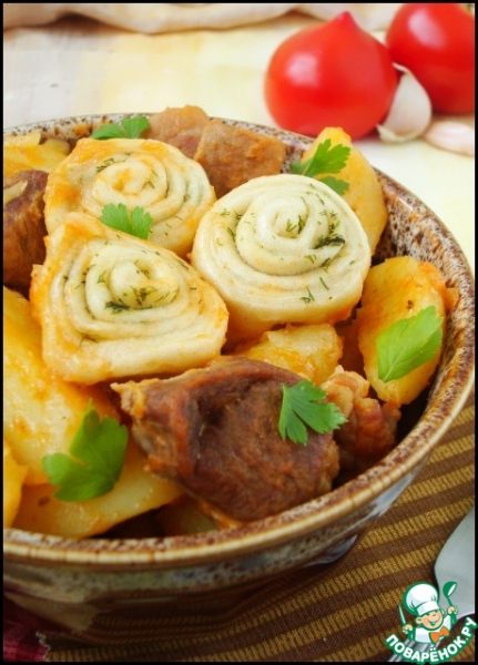 Жаркое с нудлями Жаркое с нудлями