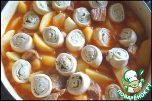 Жаркое с нудлями Жаркое с нудлями