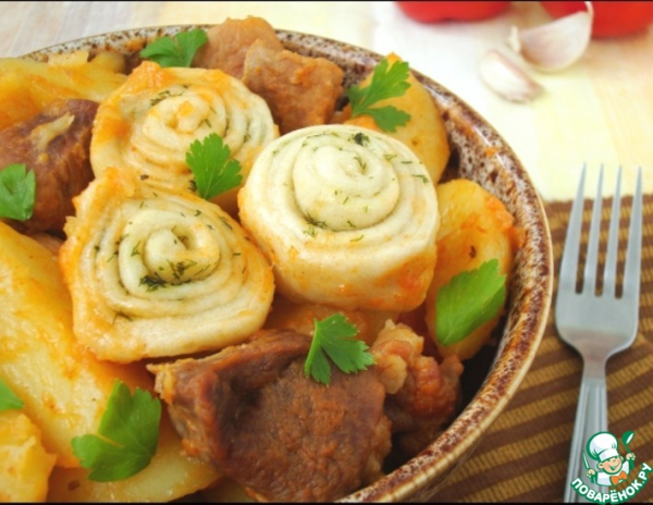 Жаркое с нудлями Жаркое с нудлями