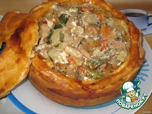 Жаркое в съедобном горшочке