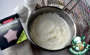 Звездочки из поленты с ягодным киселем