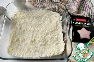 Звездочки из поленты с ягодным киселем