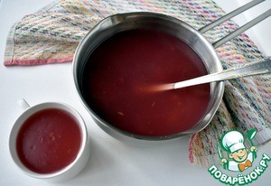 Звездочки из поленты с ягодным киселем