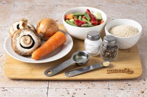 Ячневая каша с овощами