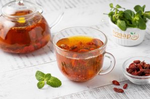 Зеленый чай с ягодами годжи Зеленый чай с ягодами годжи