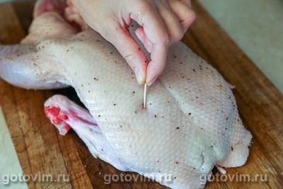 Утка, запеченная в рукаве с глазурью из соевого соуса с медом и апельсиновым соком