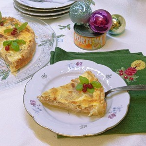 Киш-лорен с сыром и тунцом Киш-лорен с сыром и тунцом