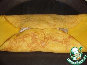 Тыквенные блины с мясом и сыром Тыквенные блины с мясом и сыром