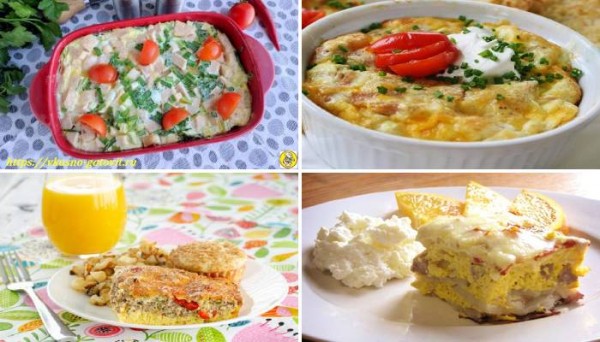 Пышный омлет в духовке — рецепт на молоке с колбасой
Пышный омлет в духовке — рецепт на молоке с колбасой