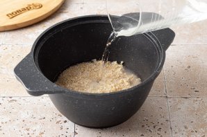 Ячневая каша с овощами