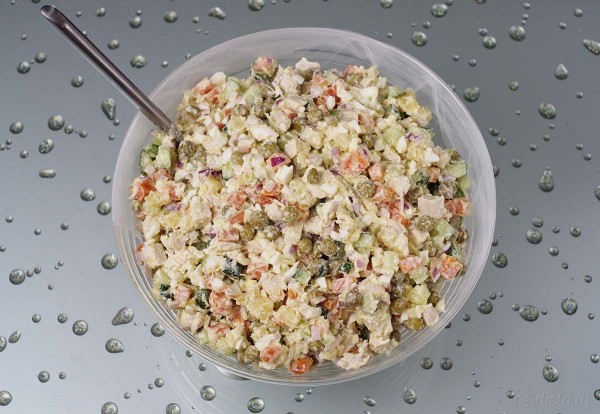 «Оливье» с курицей «Оливье» с курицей