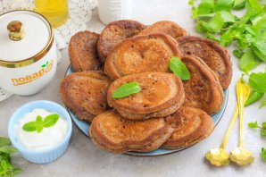 Шоколадные оладьи на кефире Шоколадные оладьи на кефире