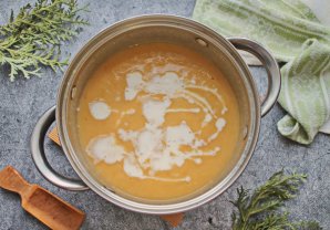 Суп из цветной капусты с горбушей Суп из цветной капусты с горбушей