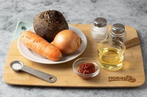 Икра из свеклы с томатной пастой Икра из свеклы с томатной пастой