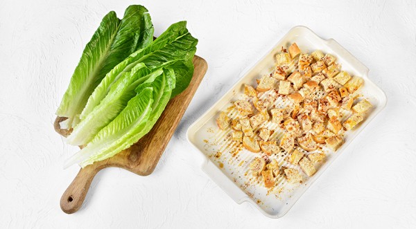 Салат цезарь с крабовыми палочками, пошаговый рецепт с фото на 505 ккал