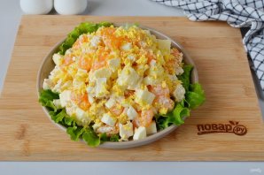 Новогодний салат с мандаринами Новогодний салат с мандаринами