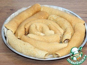 Блинный пирог с тунцом Блинный пирог с тунцом