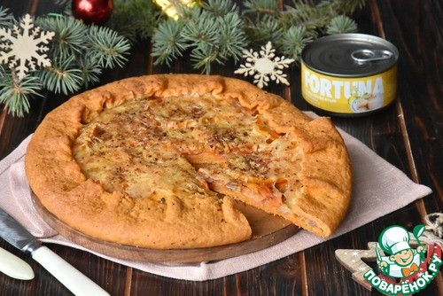 Томатная галета с тунцом