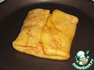 Тыквенные блины с мясом и сыром Тыквенные блины с мясом и сыром