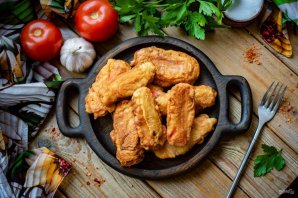 Крабовые палочки в кляре с чесноком Крабовые палочки в кляре с чесноком