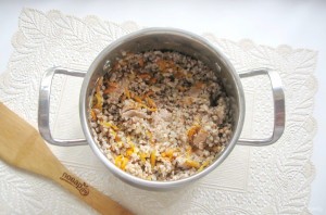 Гречневая каша с паштетом Гречневая каша с паштетом